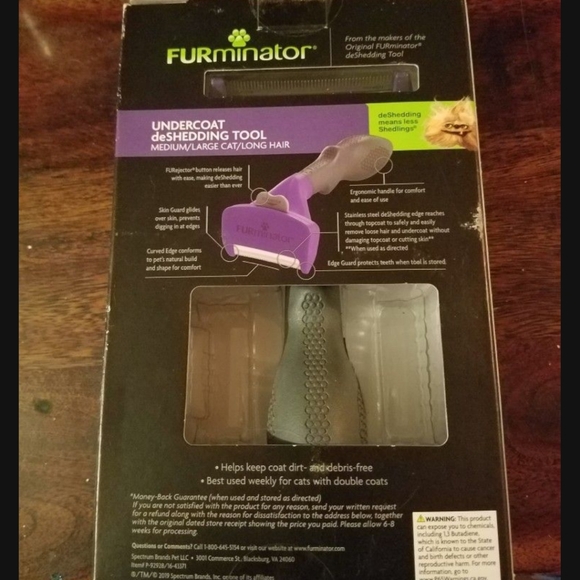 FURminator Deshedding Tool (Long Hair Cats) - Picture 3 of 5